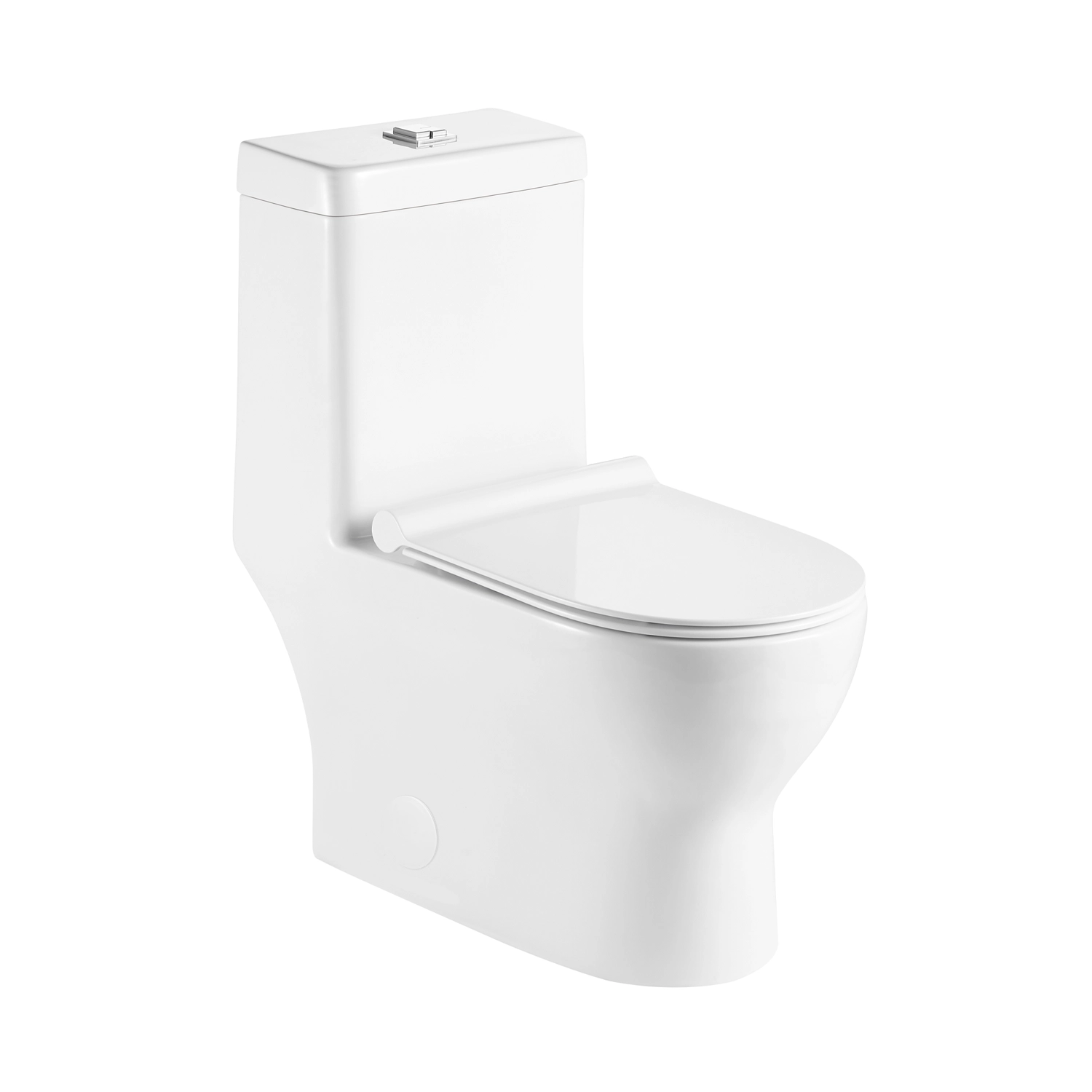 bathroom slow-closing heavy-duty ceramic 1-piece toilet wc